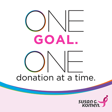 One goal. One donation at a time. - social icon