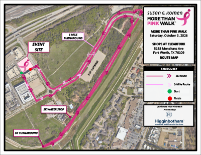 TX300 Fort Worth 2026 MTPW Route Map