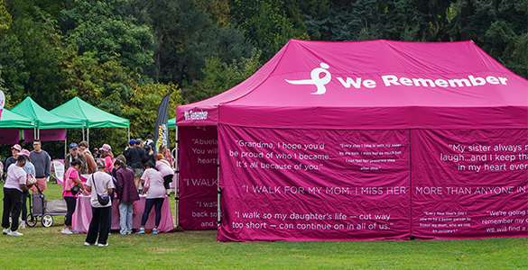 Seattle More than Pink Walk - We Remember Tent