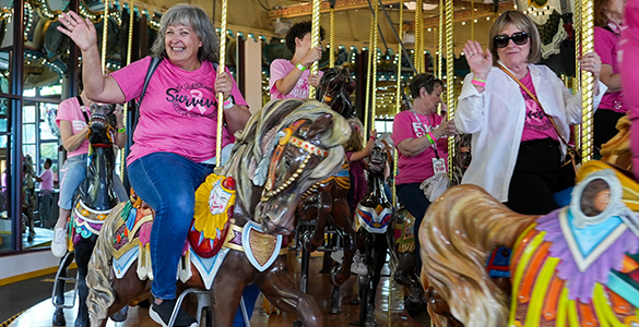 Seattle More Than Walk participants on Carousel