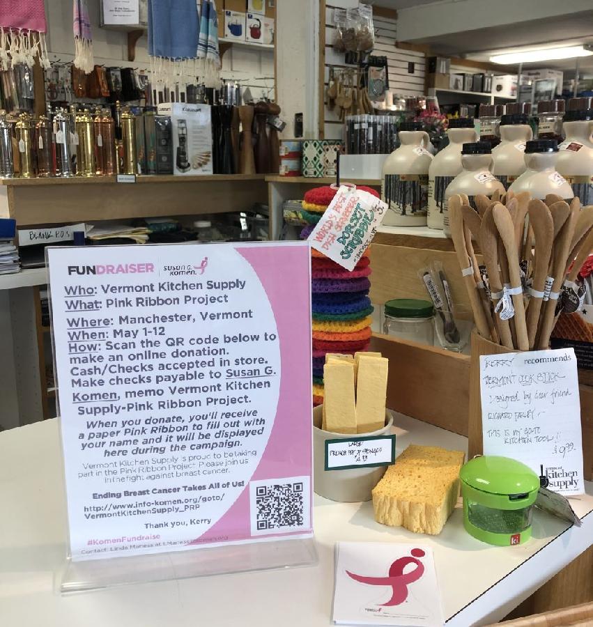 Vermont Kitchen Supply Takes Part in Pink Ribbon Project