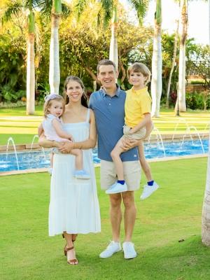 Luke, Taylor, and their two children